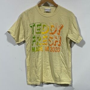 Teddy Fresh Yellow Short-Sleeve 'Teddy Fresh Made in 2020' Graphic Tee